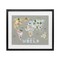 Stupell Industries Kid's Map Of World Grey Framed Print Under Glass, design by Carla Daly